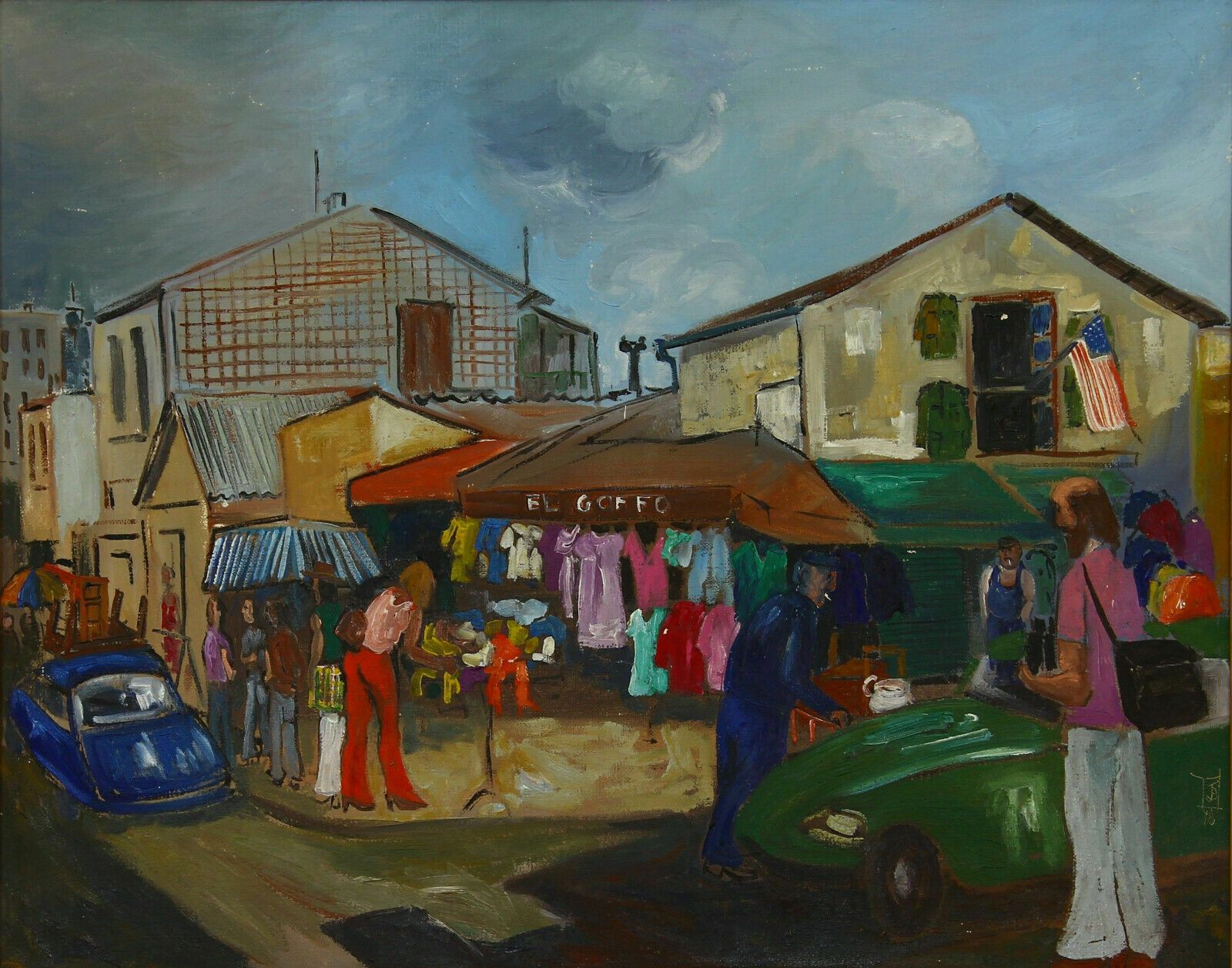Oil On Canvas By Jesus Diaz Ferrer Titled El Goffo photo furniture