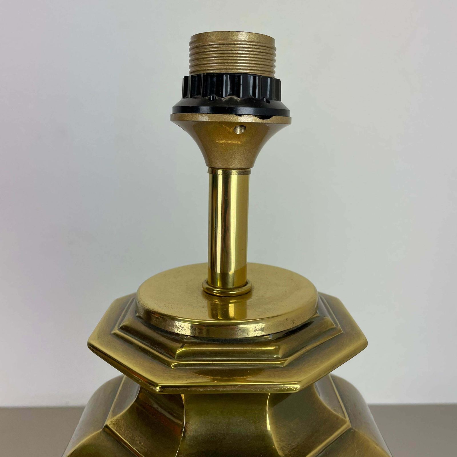 Lighting Original Hollywood Regency Stilnovo Style Brass Sputnik Table Light, Italy 1970s photo