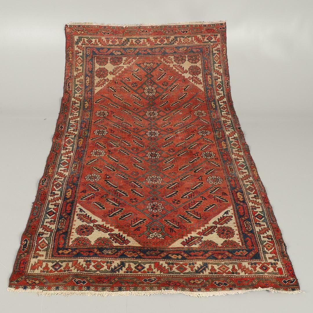 Rare Antique Rug Caucasian Oriental Rug Handmade Carpet Rustic Kurdish Area Rug photo vinterior