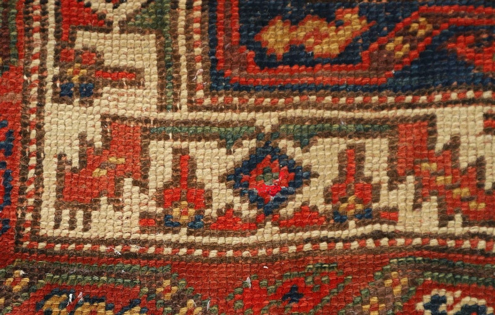 Rare Antique Rug Caucasian Oriental Rug Handmade Carpet Rustic Kurdish Area Rug photo buy