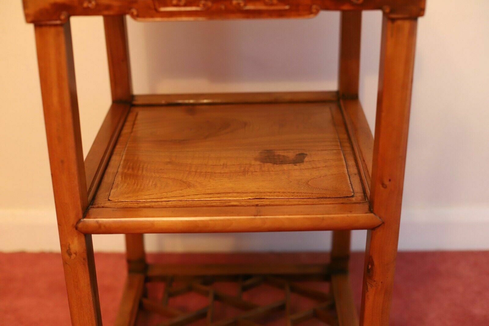 Two Beautiful Chinese Softwood Lamp Tables photo buy