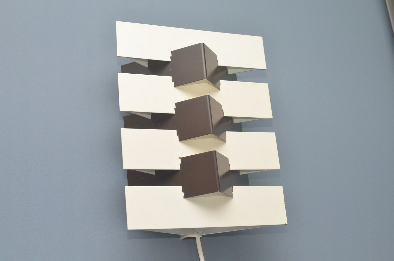 Dutch Geometric Wall Lamp By J.J.M. Hoogervorst For Anvia Almelo, 1960s photo 315.0