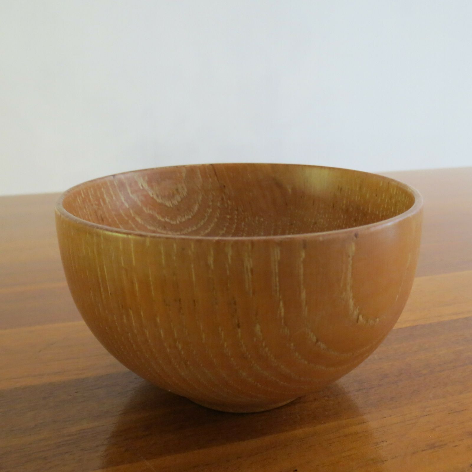 Set Of 3 Hand Produced 1970s Wooden Ash Bowls photo for sale