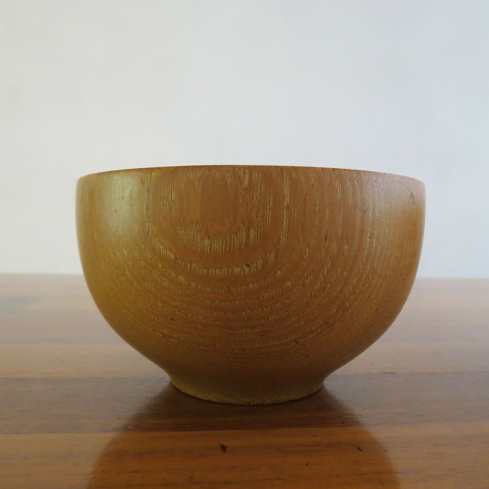Home Decor Set Of 3 Hand Produced 1970s Wooden Ash Bowls photo
