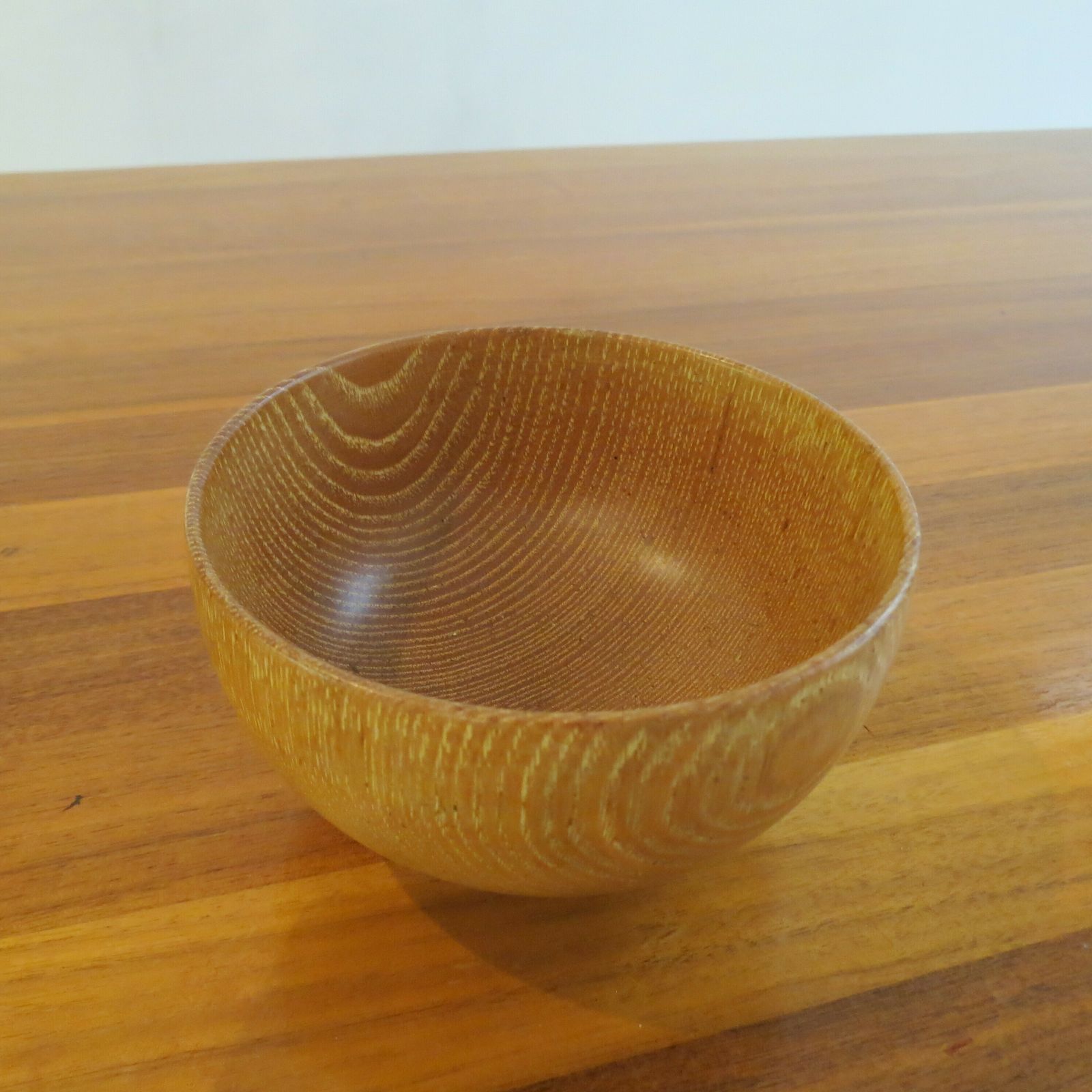 99.0 Set Of 3 Hand Produced 1970s Wooden Ash Bowls photo