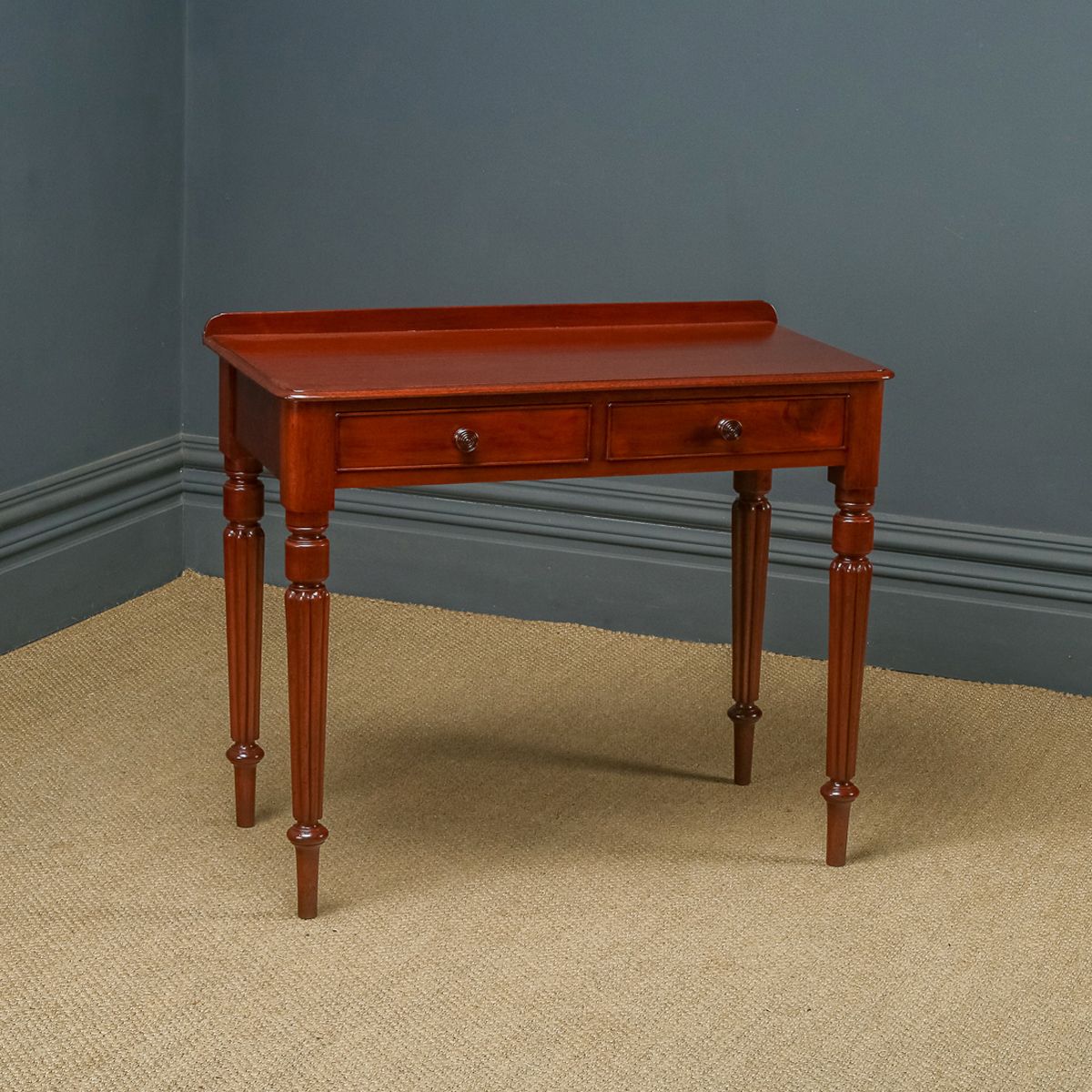 English Victorian Mahogany  Occasional Table With Drawers (Circa 1840) photo furniture