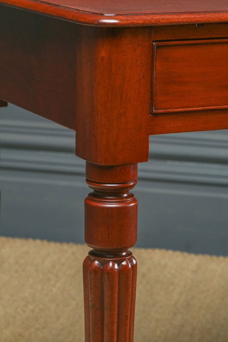 English Victorian Mahogany  Occasional Table With Drawers (Circa 1840) photo 895.0