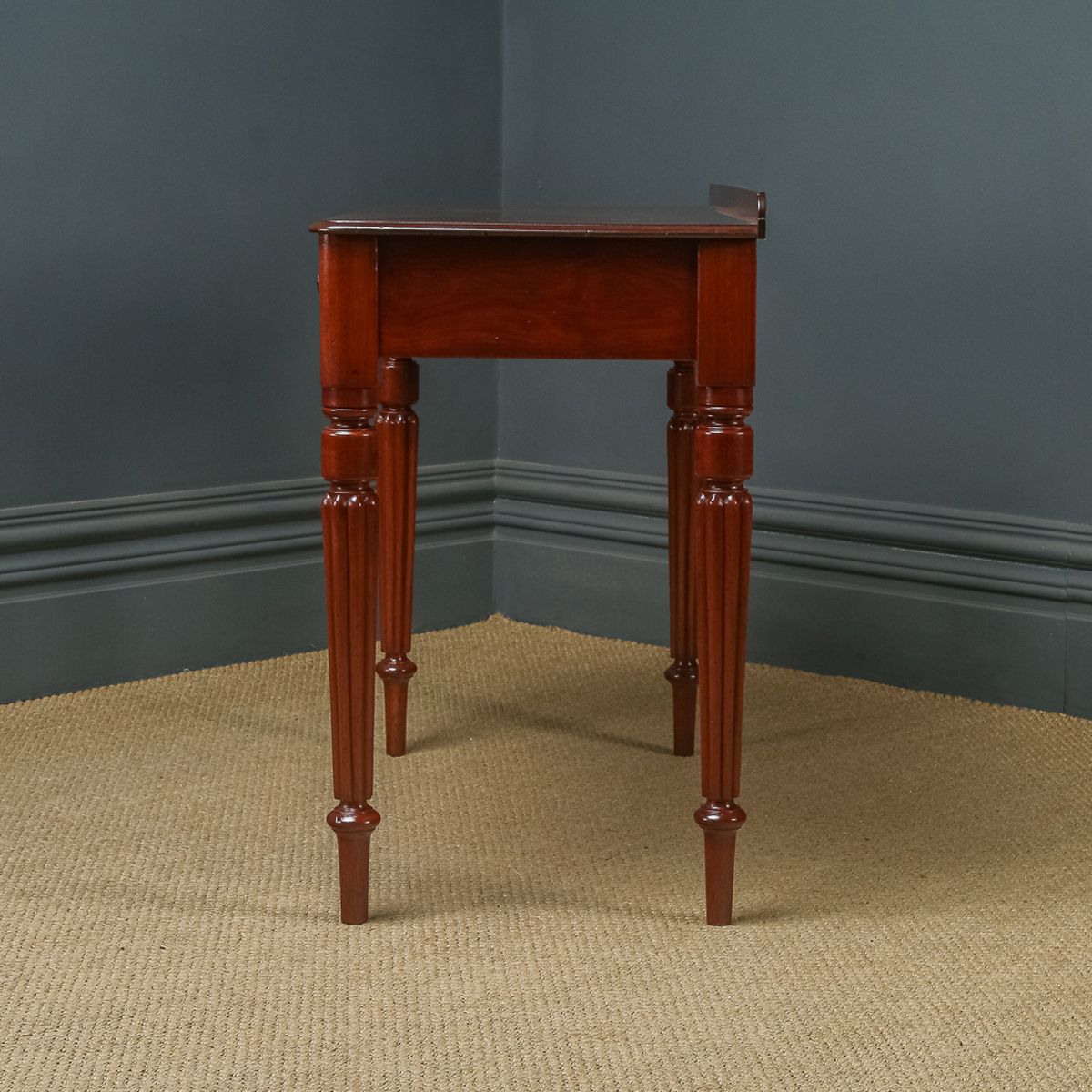 Furniture English Victorian Mahogany  Occasional Table With Drawers (Circa 1840) photo
