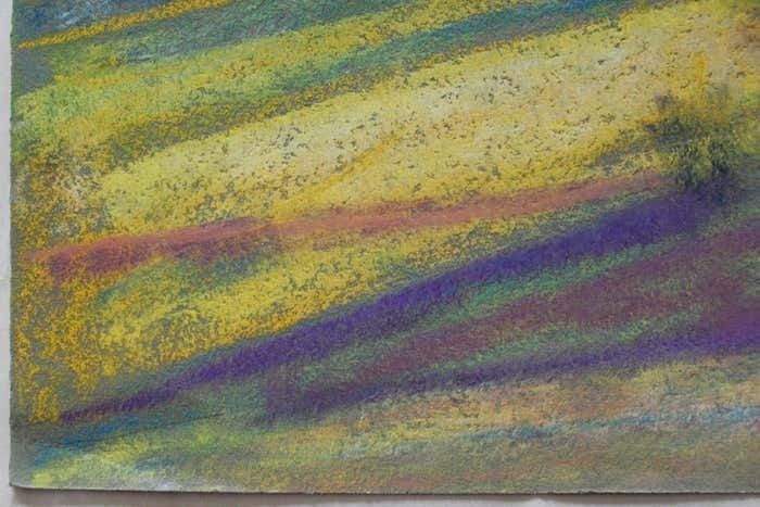 Eduards Metuzals Autumn Road. Paper, Pastel photo Art