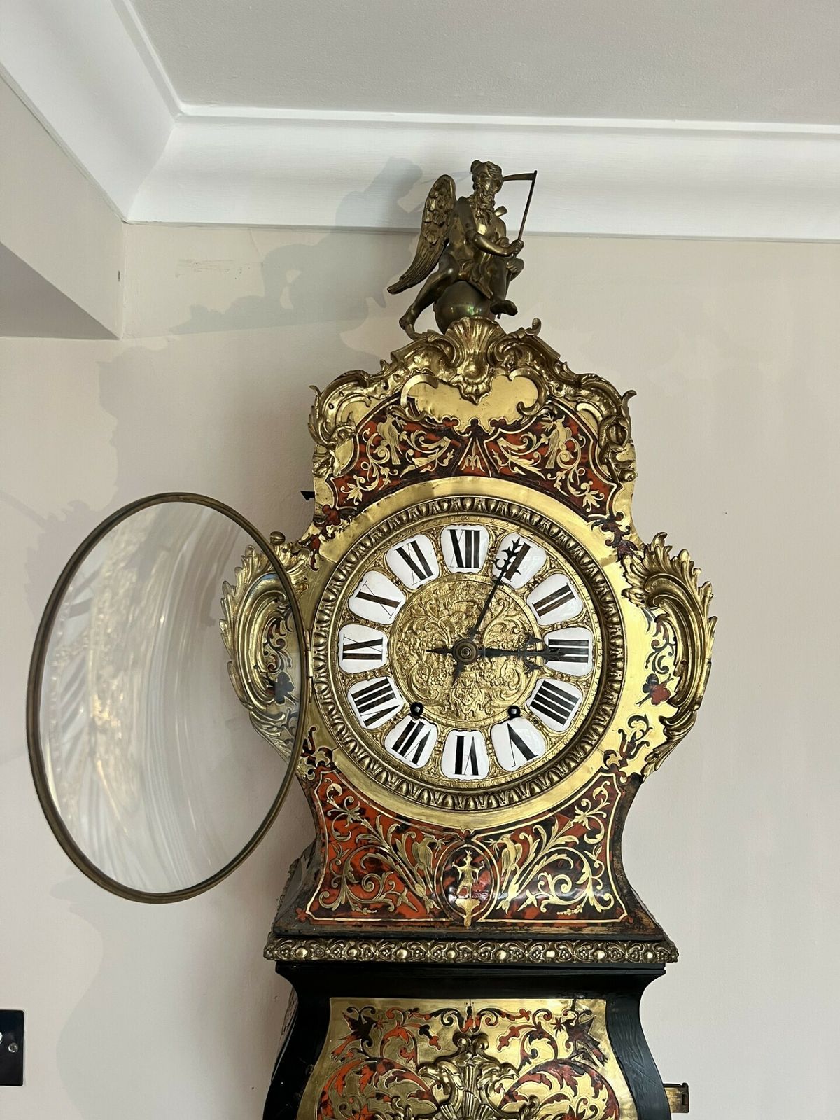 photo vinterior Fantastic Quality Napoleon III Marquetry Inlaid Eight Day Longcase Clock