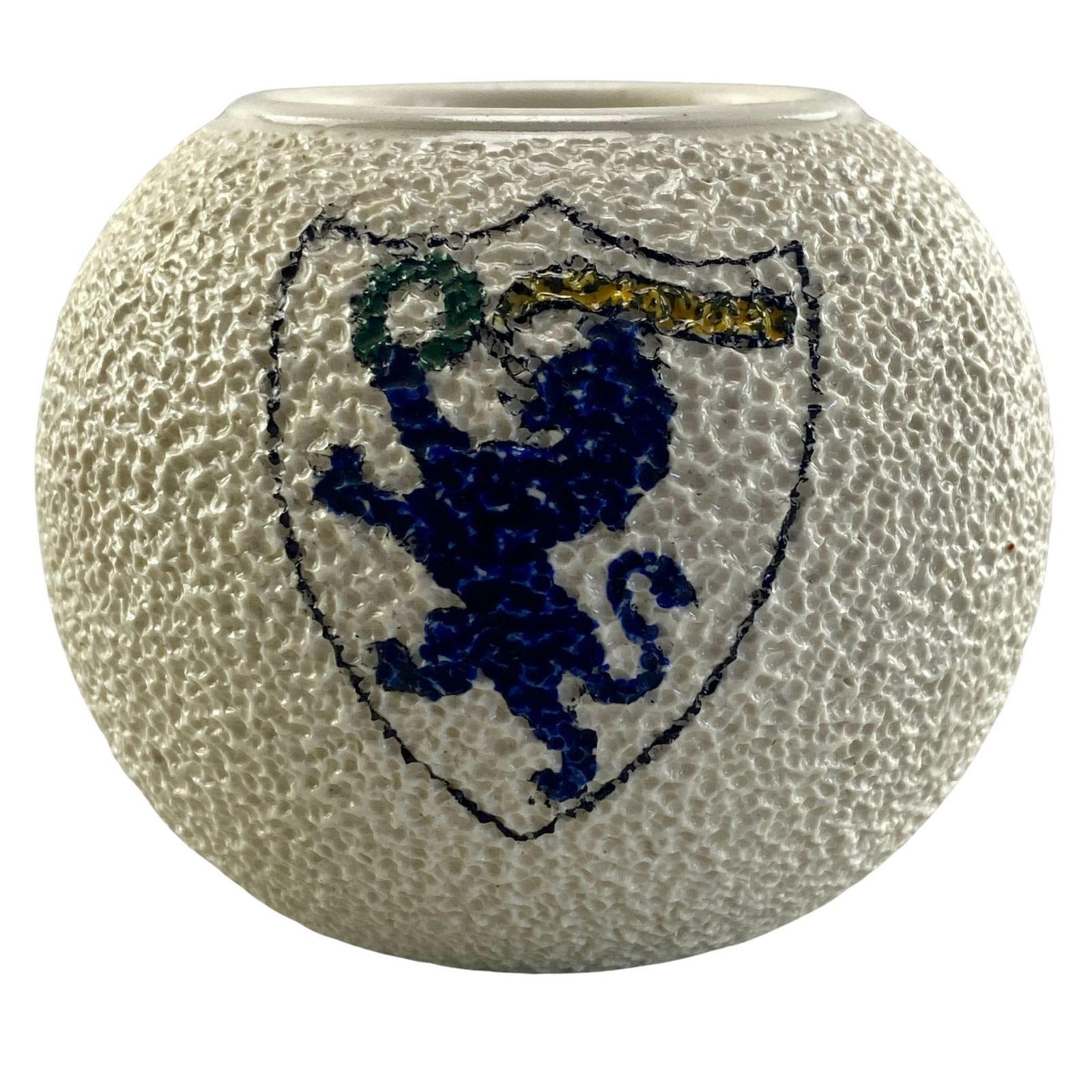 Antique Carlton Ware Emmanuel College, Cambridge University Match Striker   Match Holder
