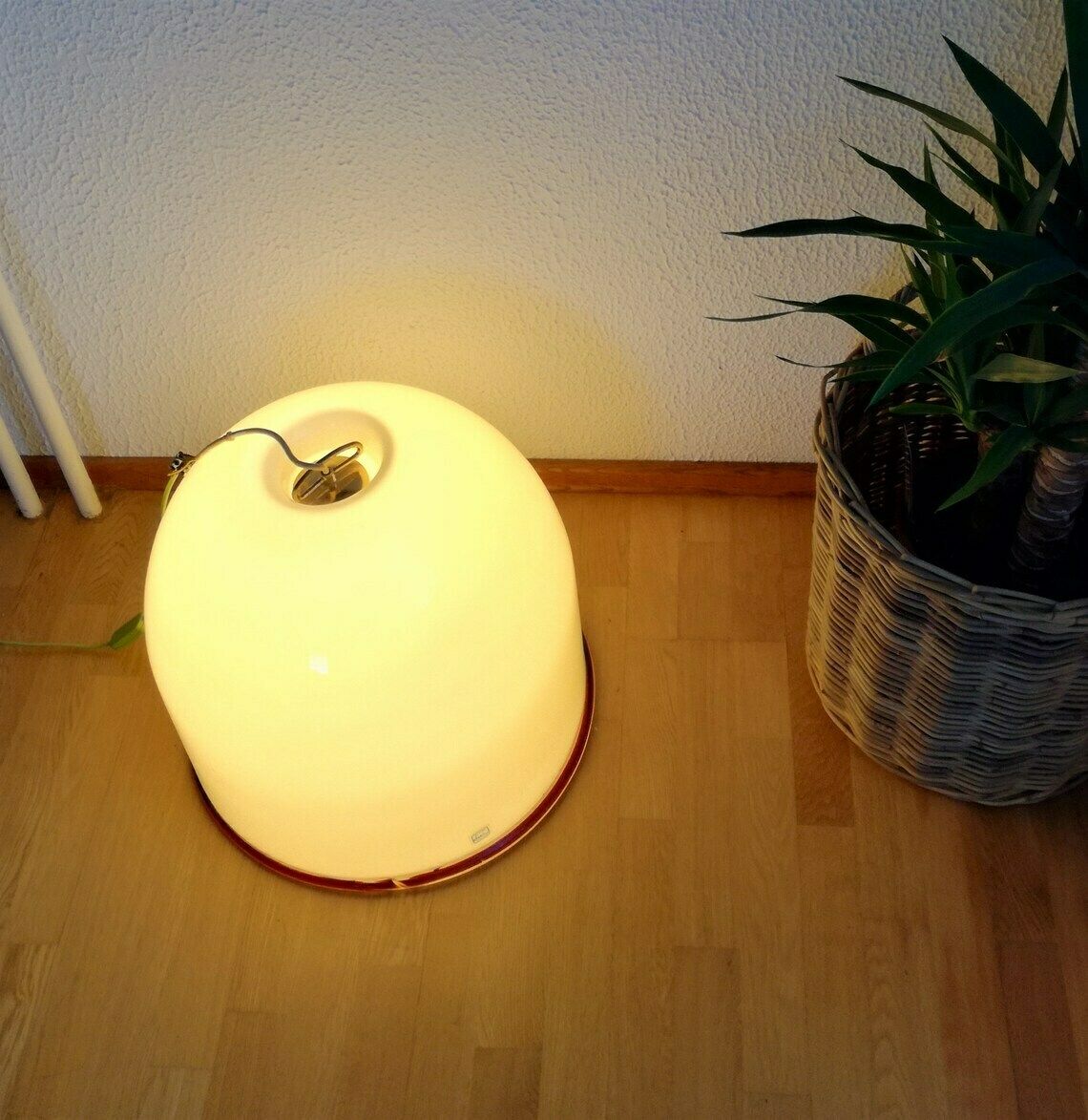 Vintage Murano De Majo Lamp  Huge Floor Or Pendant Light  Bell Shape  60s 70s Italy photo furniture