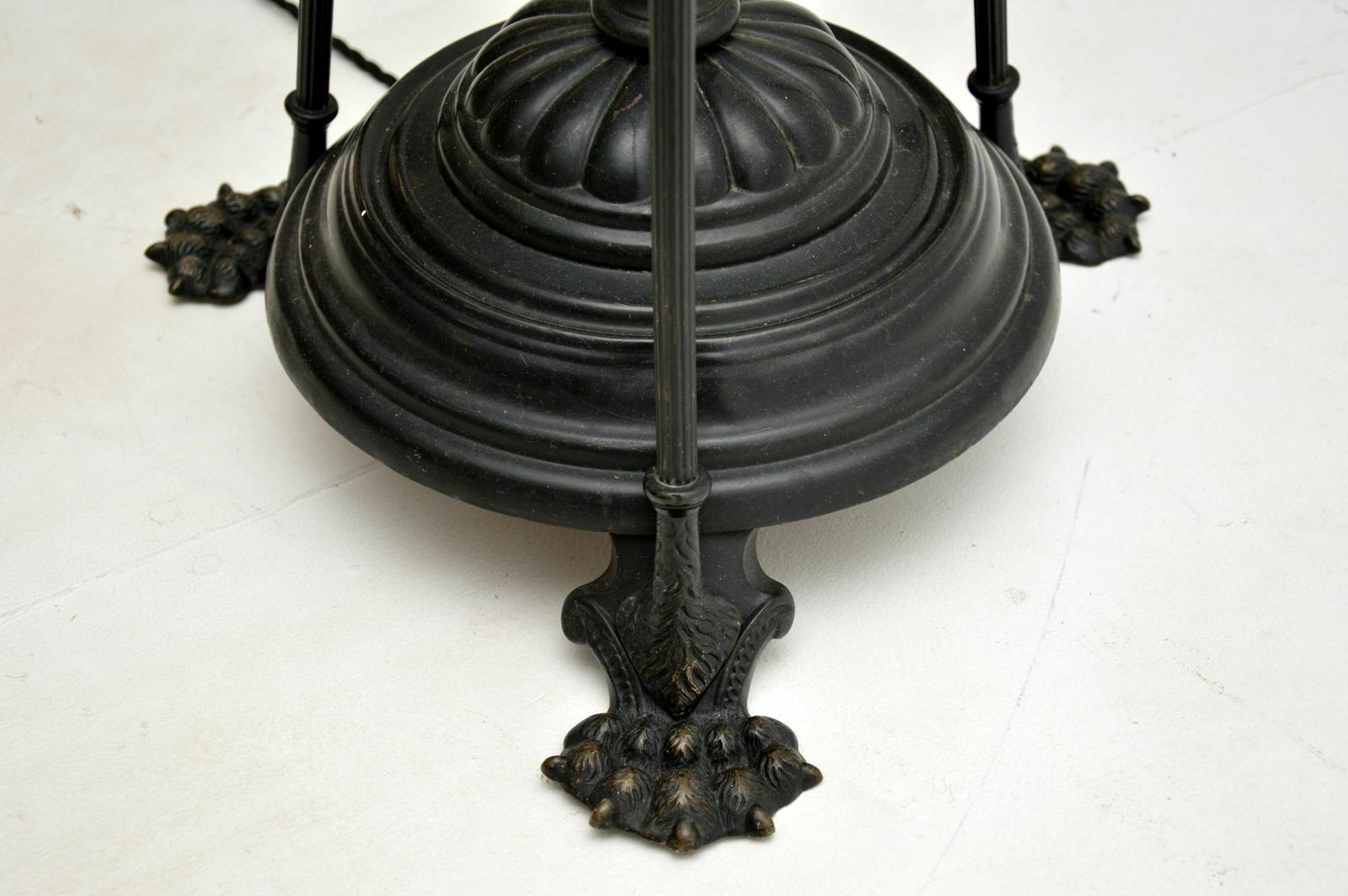 Antique Edwardian Art Nouveau Iron Floor Lamp photo buy