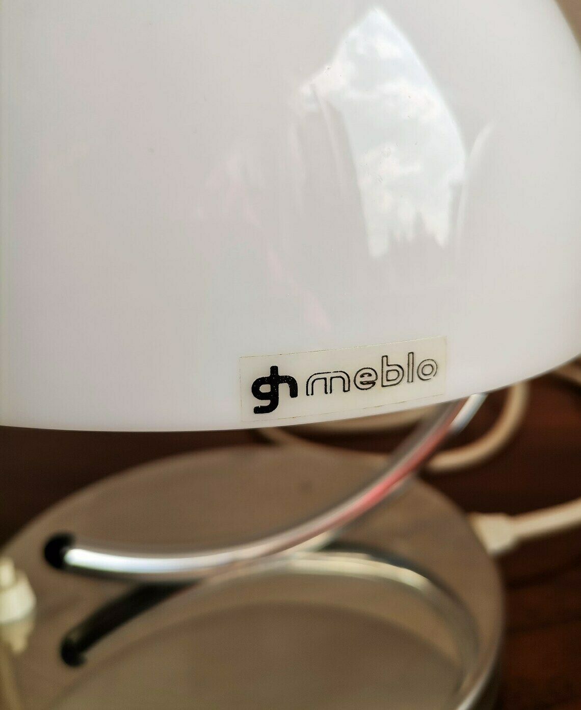 1 Of 2 Mid Century Mushroom Table Lamps / Luigi Massoni For Guzzini/ Space Age Table Lamps Made In Yugoslavia photo vinterior