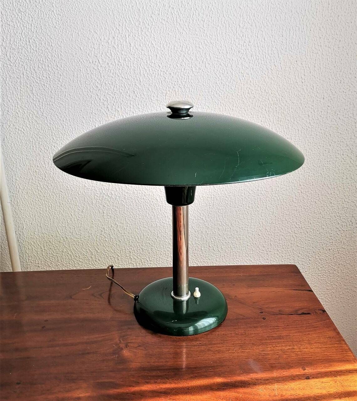 Vintage Max Schumacher Table Lamp / 1930s Germany / Art Deco Style Office Lamp photo furniture