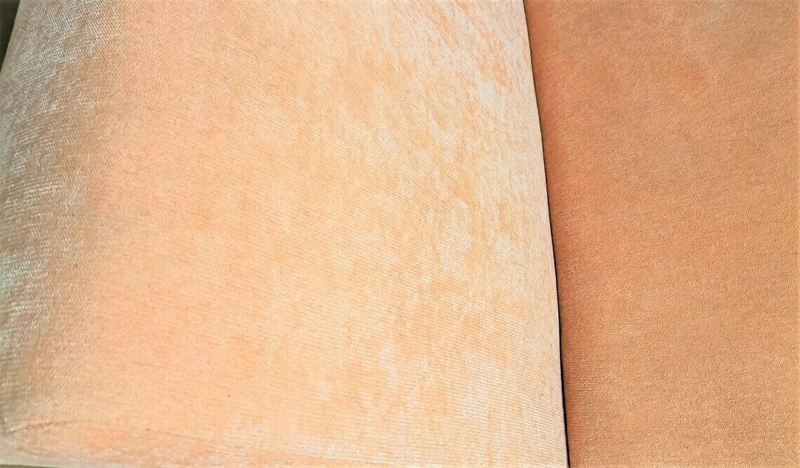 1 Of 4 Vintage Lounge Chairs / Pastel Peach Fabric / Industrial Style Metal Frame / 60s Lounge Chair Or Office Chair photo vintage