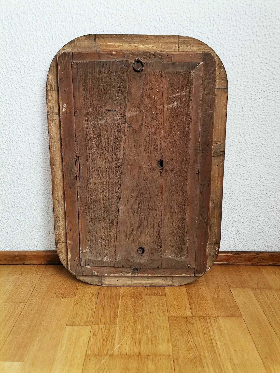 Large Biedermeier Mirror / Framed Gold Mirror / Wood And Gold Paint / 19th Century photo vinterior