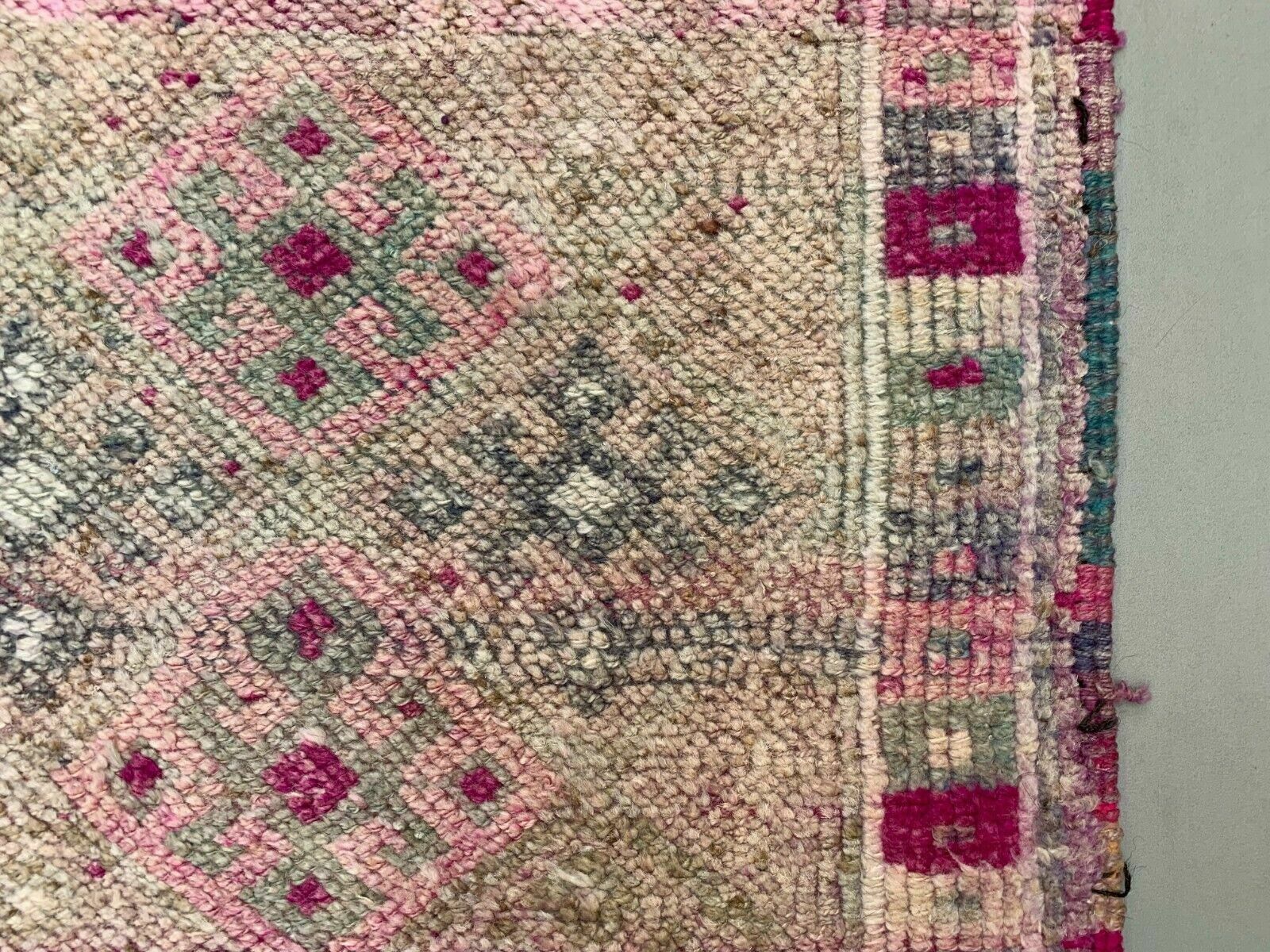 Vintage Turkish Tribal Runner 330x84 Cm Veg Dye Wool Rug Tribal, Handmade photo buy