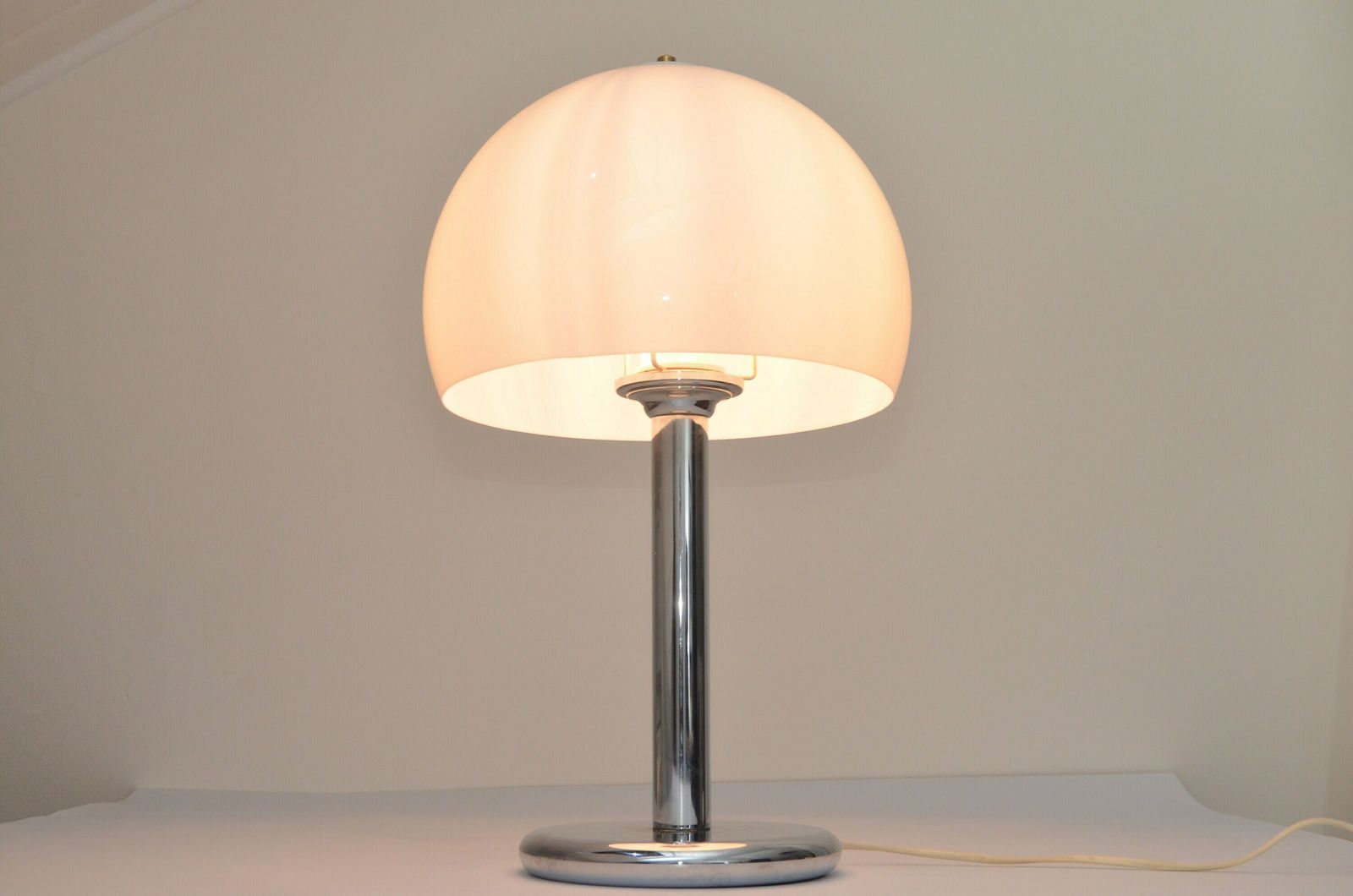 Vintage Mushroom Table Lamp In The Style Of Guzinni, Germany 1970s photo vintage