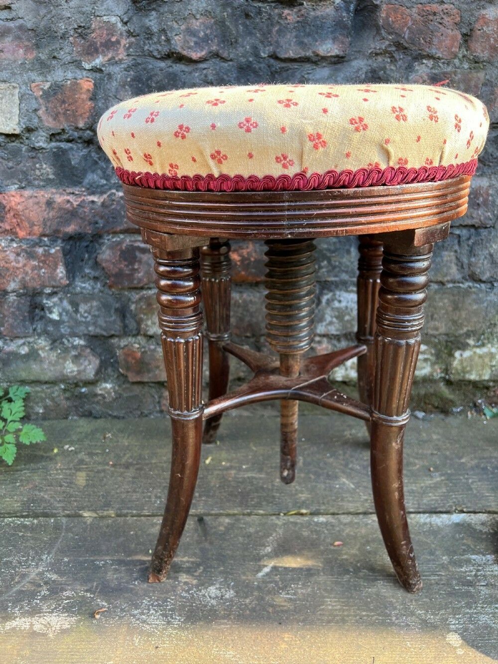 Mahogany Revolving Stool In The Manner Of Gillows photo furniture