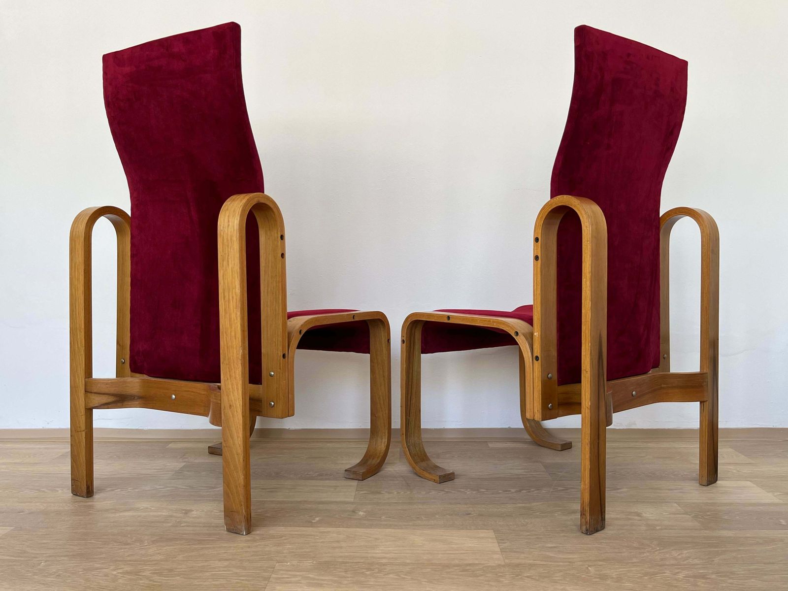 Rare Chairs By Jan Bočan For The Czechoslovakian Embassy In Stockholm, 1972 photo for sale
