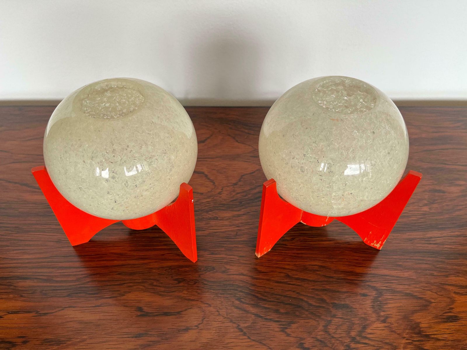 Pair Of Space Age Table Lamps Rocket By Pokrok Zilina, 1970s photo Lighting