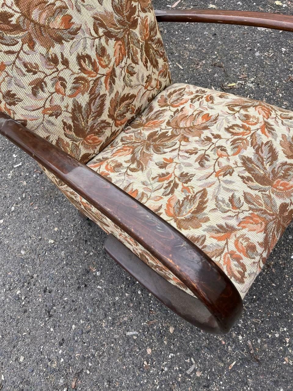 Art Deco Armchair By Jindrich Halabala, Czechoslovakia photo 504.0