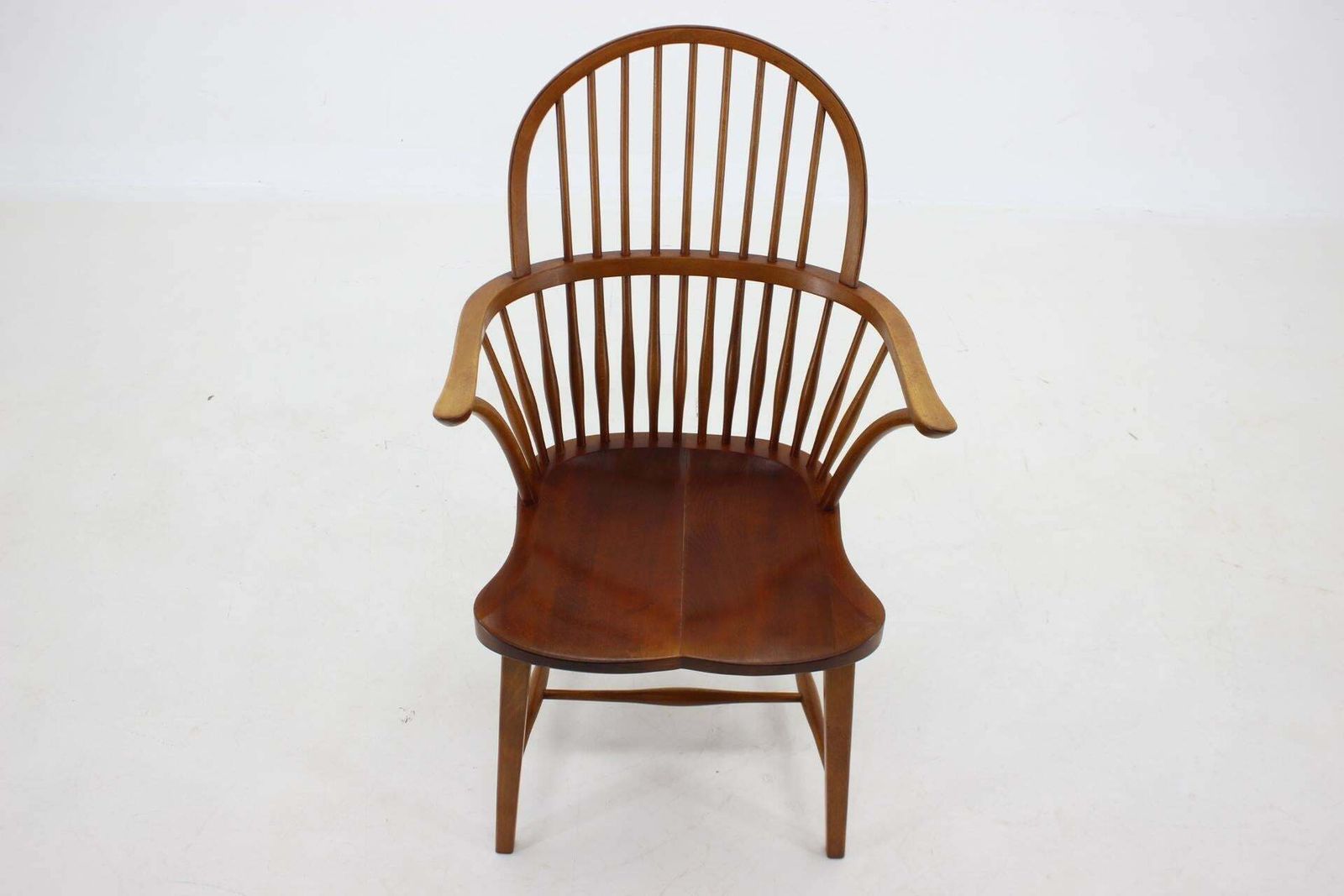 1940s Fritz Henningsen Windsor Oak Chair Model Ch 18a, Denmark photo for sale