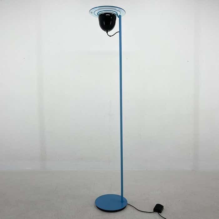 1970's Rare Vetri Murano Glass & Metal Floor Lamp, Italy photo furniture