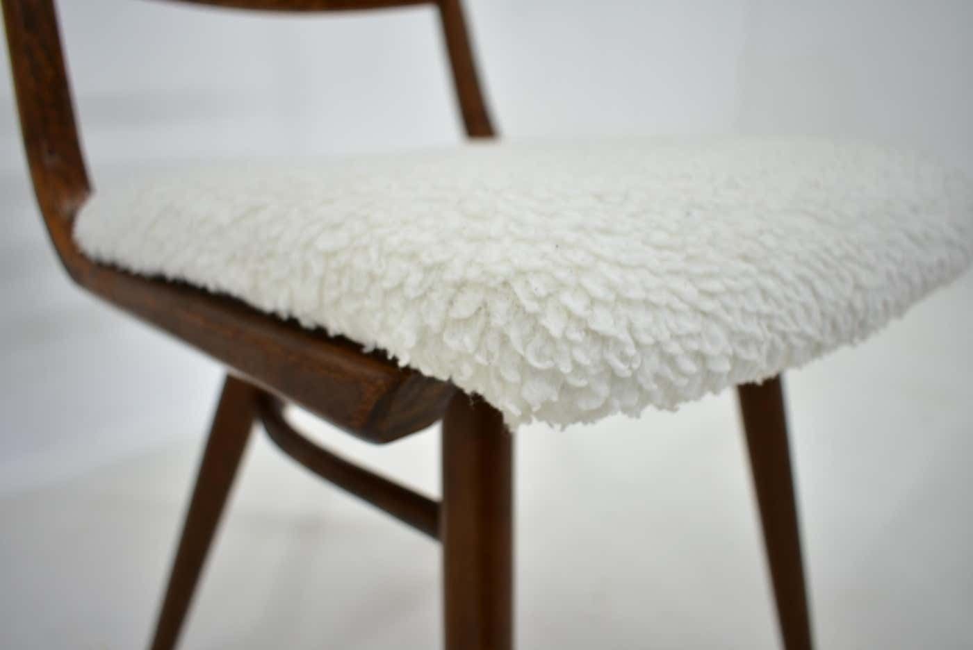 photo for sale 1960s Set Of Four Dining Bentwood Chairs By Ton, Czechoslovakia