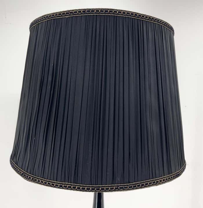 photo furniture Mid Century Brass, Onyx & Ebonized Wood Floor Lamp, Italy