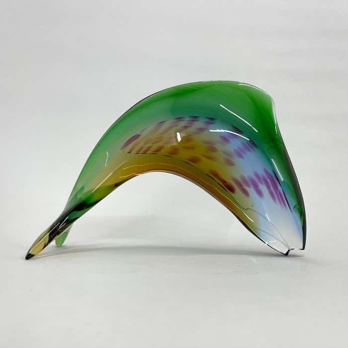 1960's Art Glass Fish Designed By Stanislav Honzík For Nový Bor Glassworks photo for sale