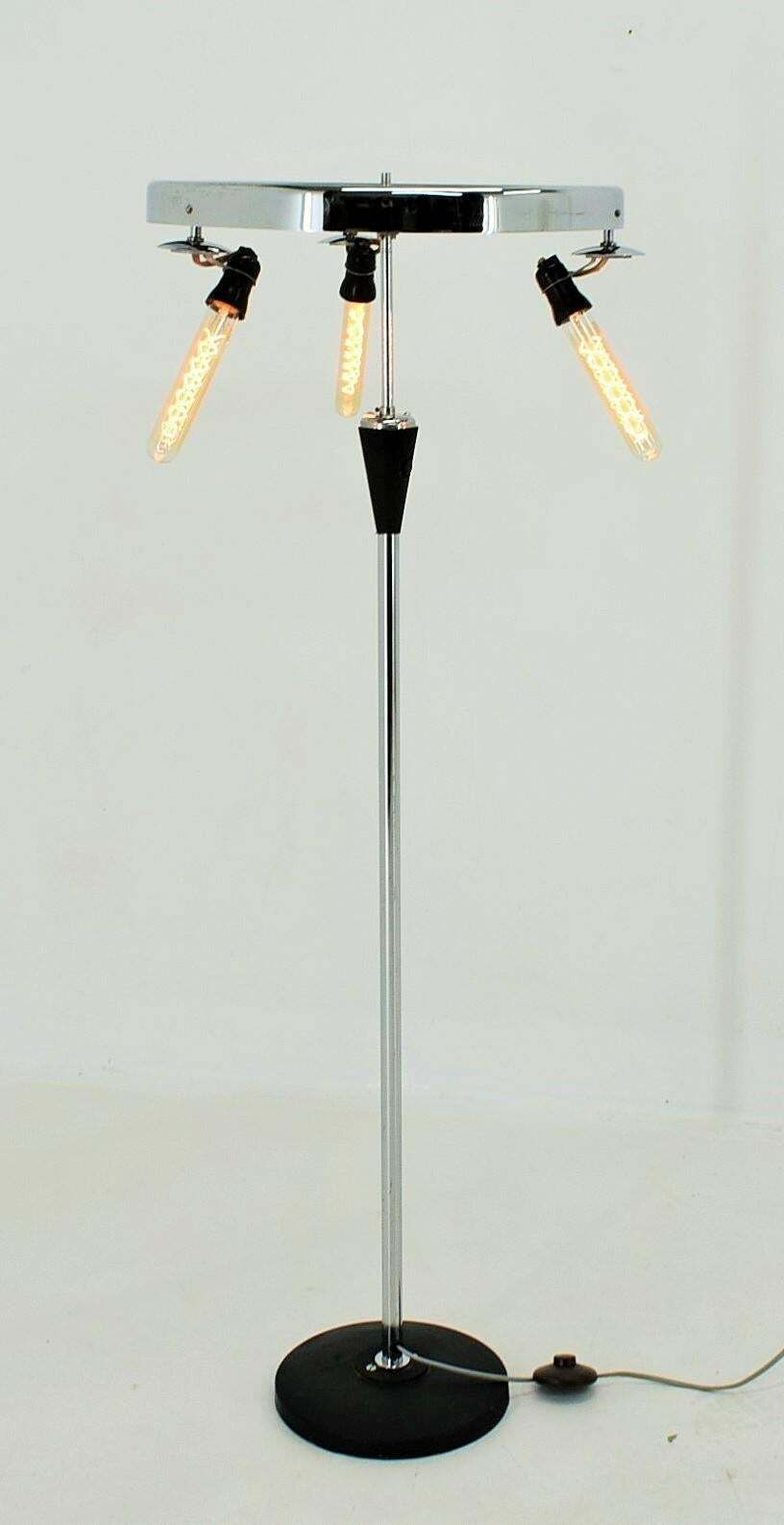 photo vinterior 1960s Very Rare Floor Lamp By Zukov