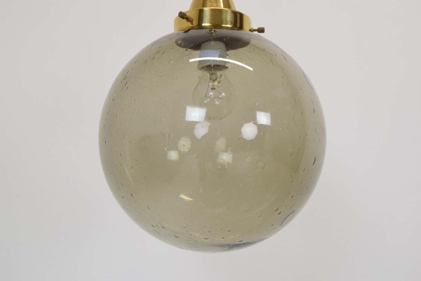 Mid Century Glass Pendant, Kamenicky Senov, 1960's photo 443.0
