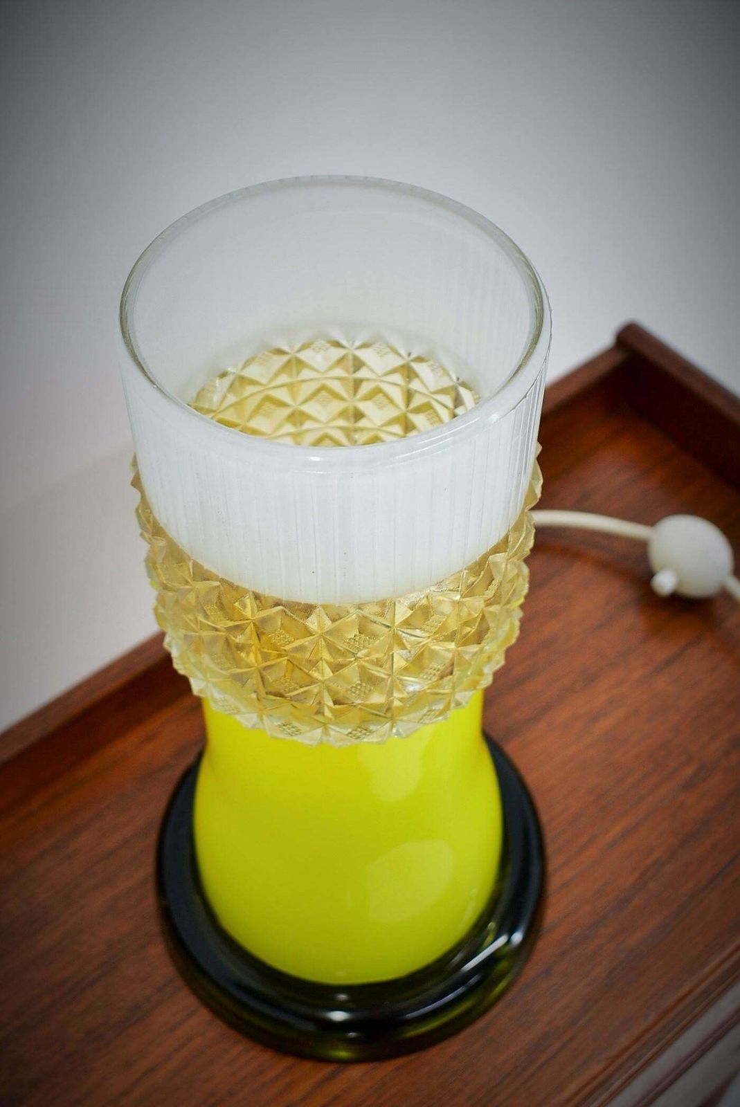 All Glass Table Lamp By Beleuchtungsglass Kombinat Görlitz, 1960s photo vinterior