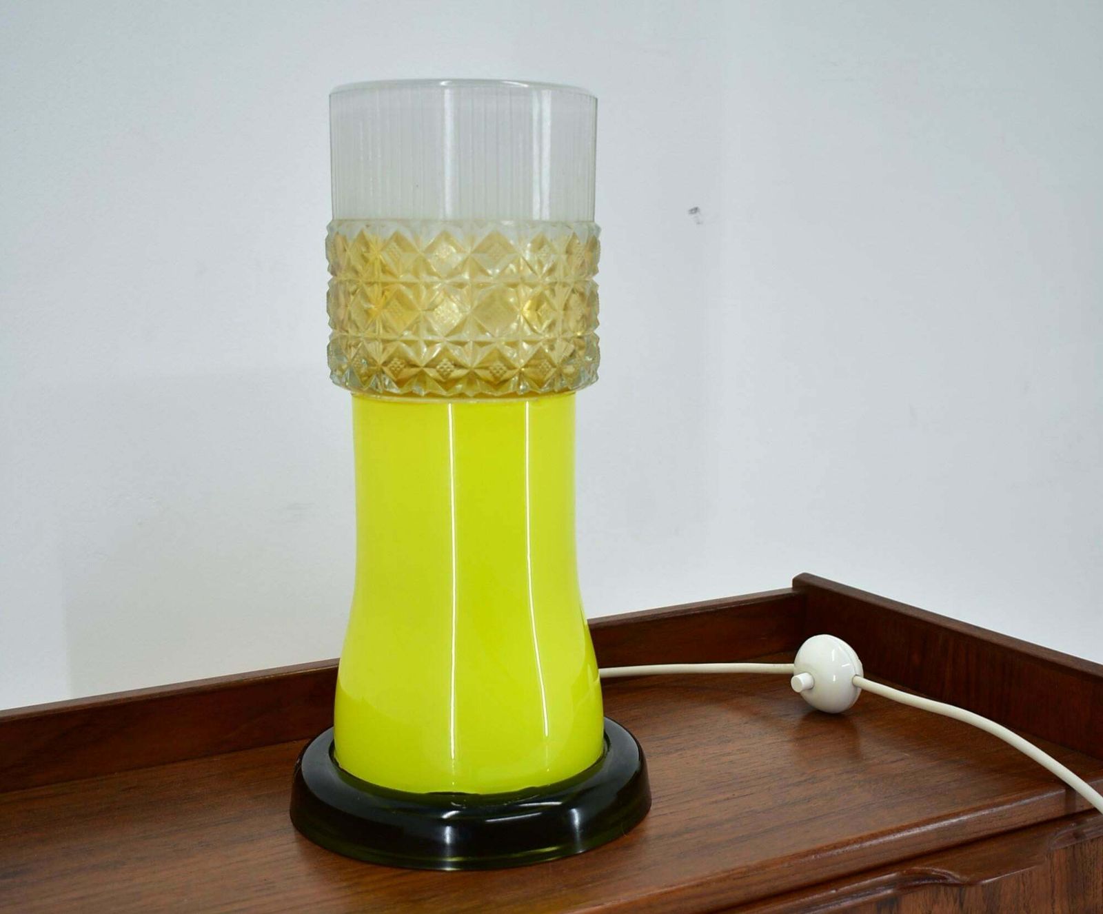 All Glass Table Lamp By Beleuchtungsglass Kombinat Görlitz, 1960s photo buy