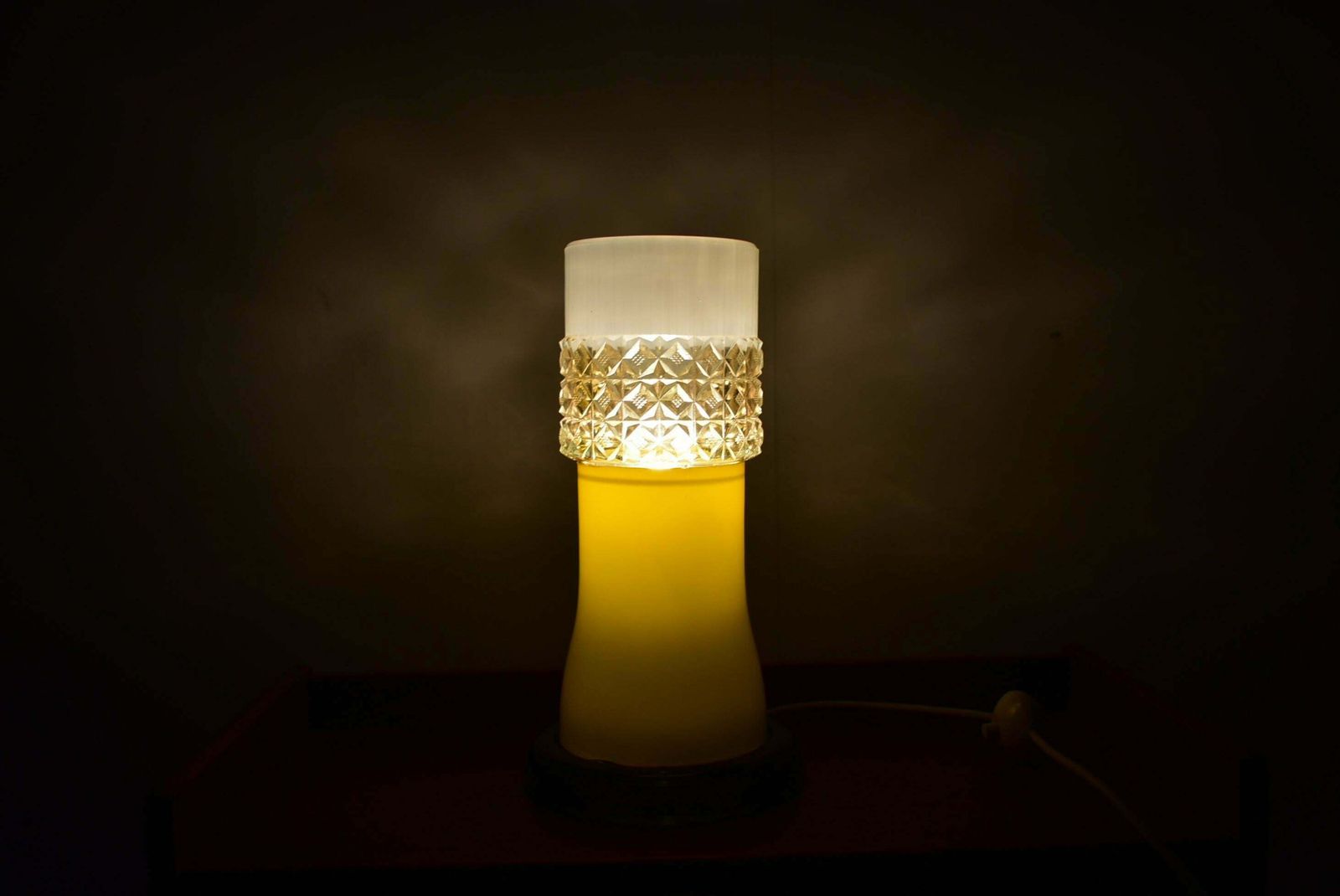 photo for sale All Glass Table Lamp By Beleuchtungsglass Kombinat Görlitz, 1960s
