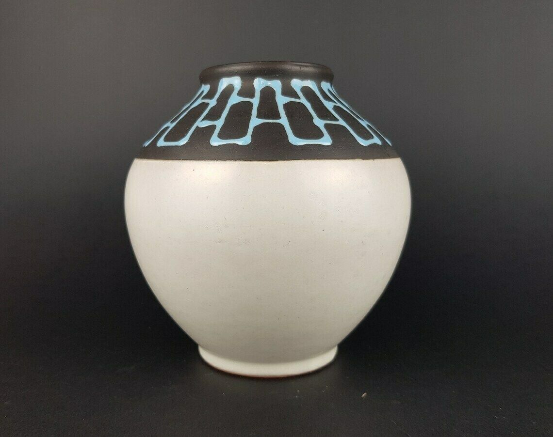 Vintage Carstens Keramik Bolvaas 652 13 West German Pottery Jaren 1960 Fat Lava