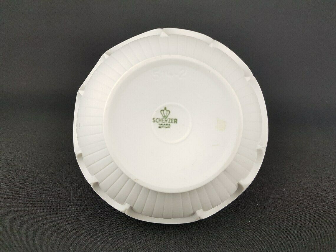 Vintage Scherzer Porzellan Op Art Batman Vaas West German Pottery Bavaria 514/2 photo vinterior