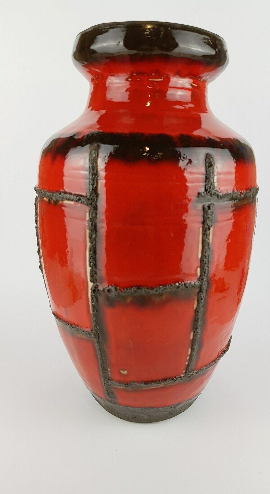 Xxl Vintage Ruscha Keramik Fat Lava Vloervaas 841 Met Costa Decor West German Pottery photo vintage