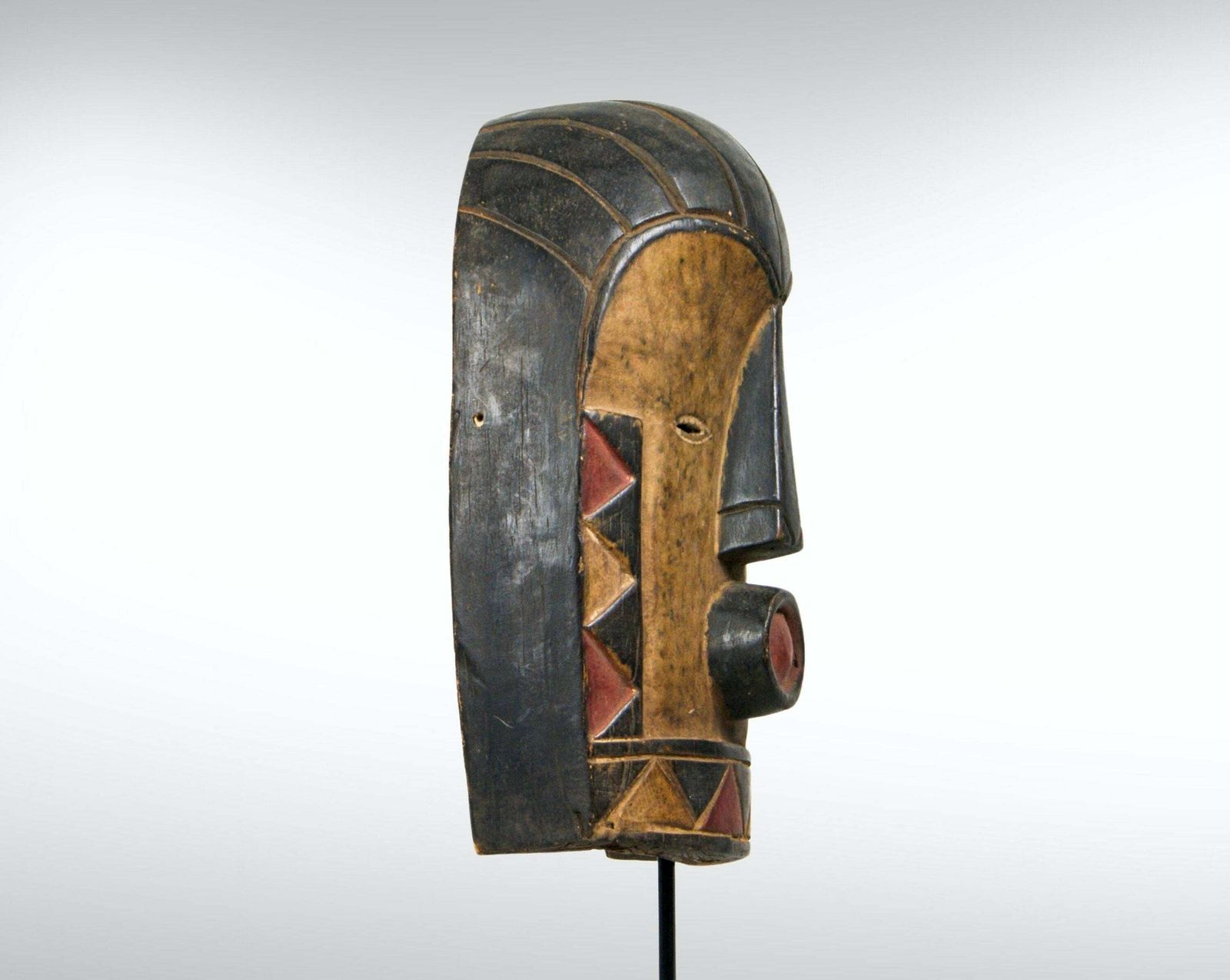 Antique African Drc Ethnic Bira Tribal Mask Wall Hanging photo furniture
