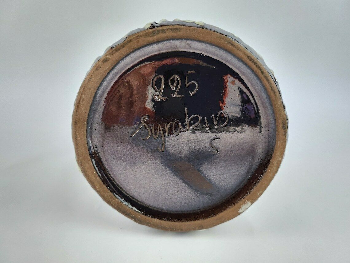 Vintage Ceramano Metallic Bruine Vaas Met Syrakus Decor 225 West Duits Aardewerk Jaren 1960 photo 107.0
