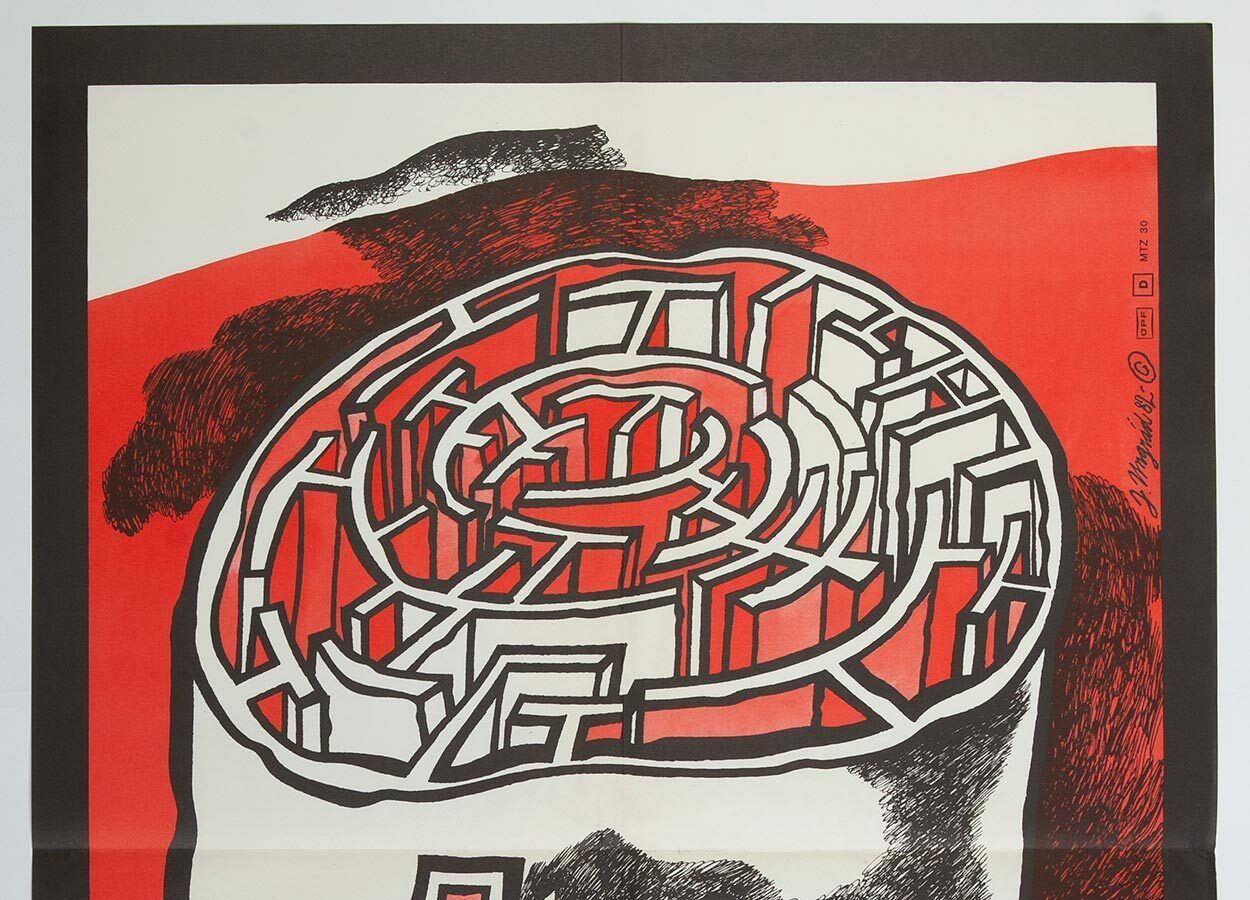 photo furniture Original Film Poster, Anna And The Thief, Jan Ungrád, 1982, Genuine Czech Vintage Print