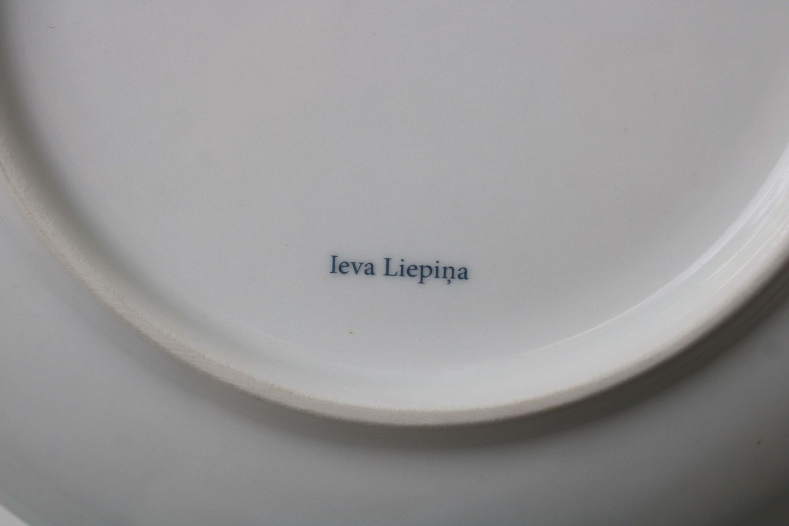 Ieva Liepina Birds 2009, Painted Porcelain Plate, photo furniture