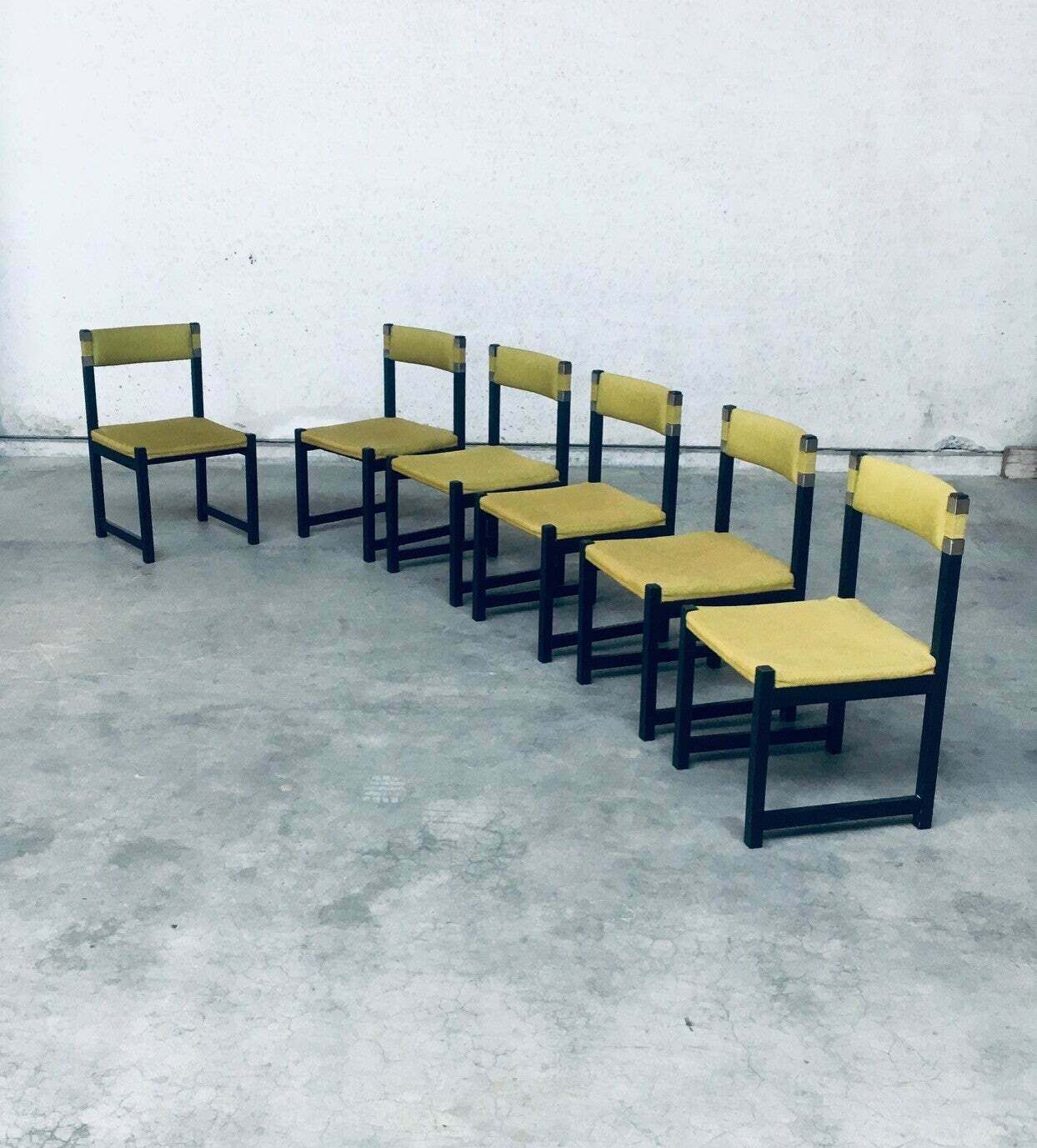 Mid Century Modern Design Eetkamerstoelen Door J. Batenburg Voor Mi, België, 1969 photo Meubels