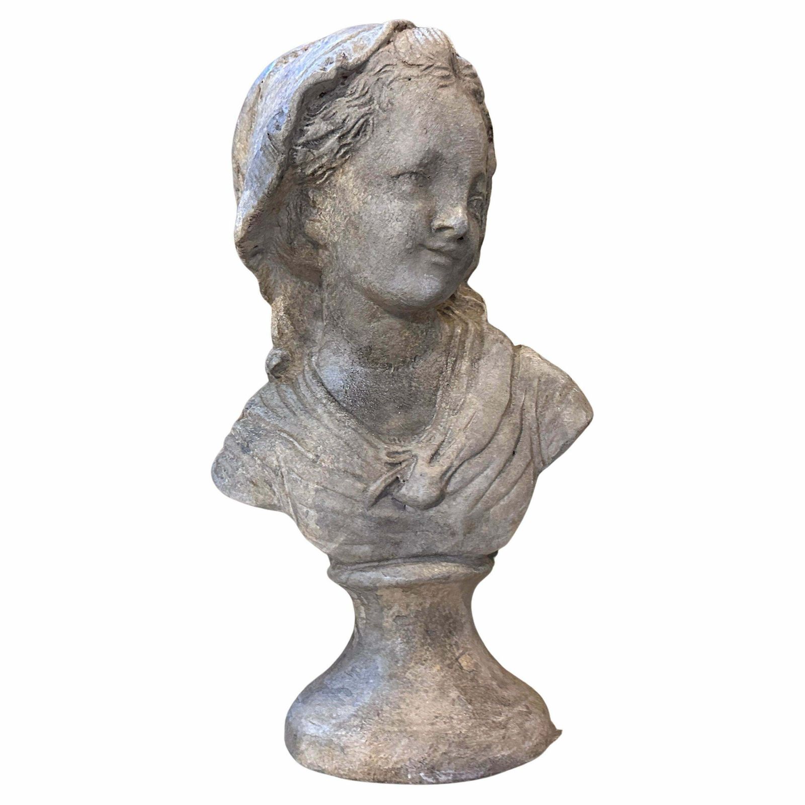 1930s Terracotta Sicilian Sculpture Of A Young Girl photo buy