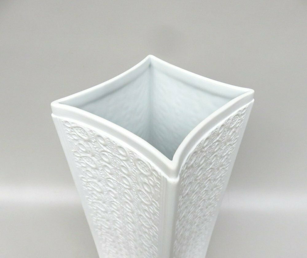 Home Decor Op Art Floor Vase In Biscuit Porcelain From Schumann Arzberg, Bavaria, Germany, 1970s photo