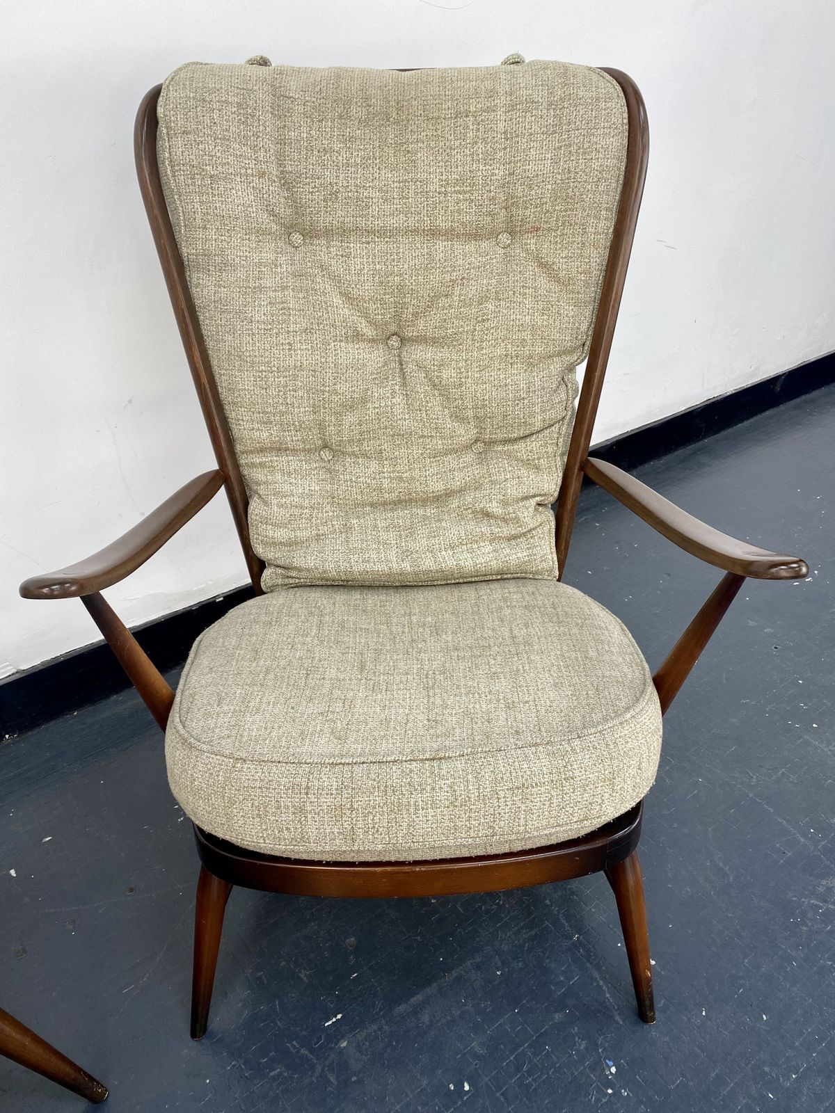 Ercol Tall Back Easy Chairs. photo furniture