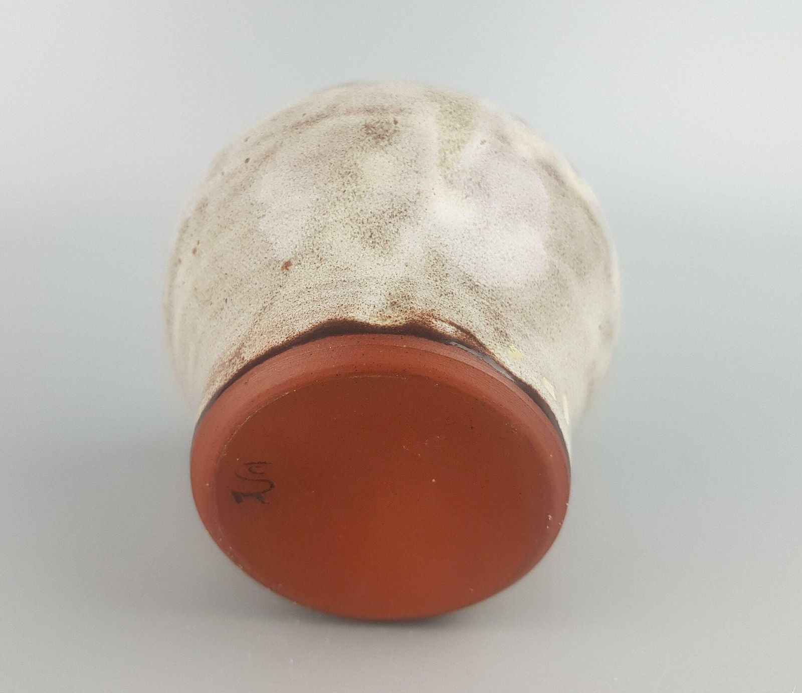 Vintage Studio Art Pottery Beige And Brown Vase By Werkstatt Christine Und Rainer Serocka From West Germany photo buy