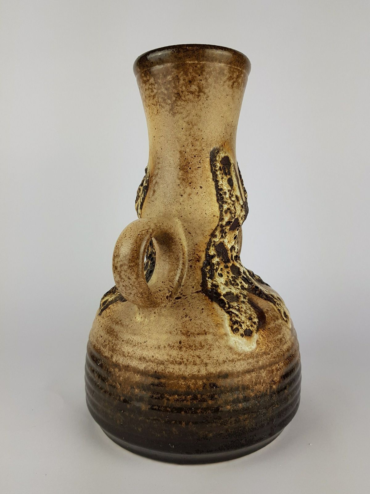 Vintage Dumler Und Breiden Fat Lava Vase 1142/30 West German Pottery 1960s photo for sale